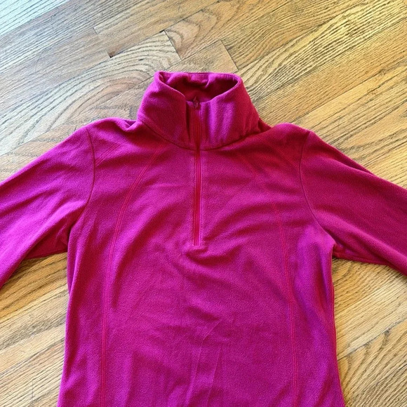 Columbia Fuchsia long sleeve fleece 1/4 zipper Small - Picture 2 of 10